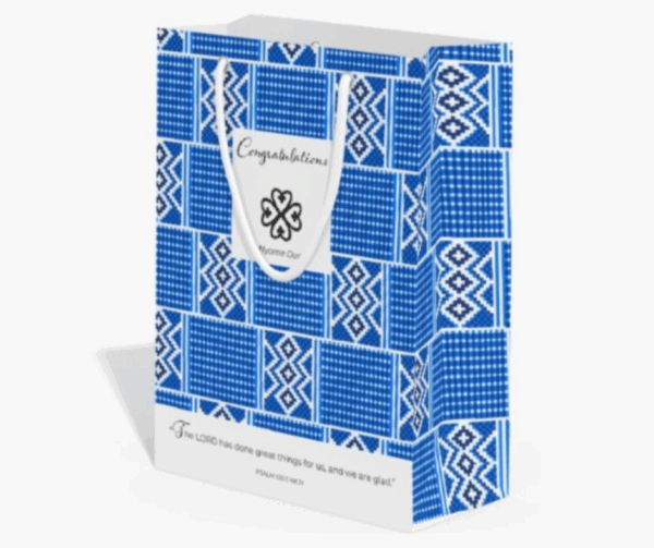 Nyame Dua Congrats Gift Bag Set with Wrapping Tissue & Greeting Card