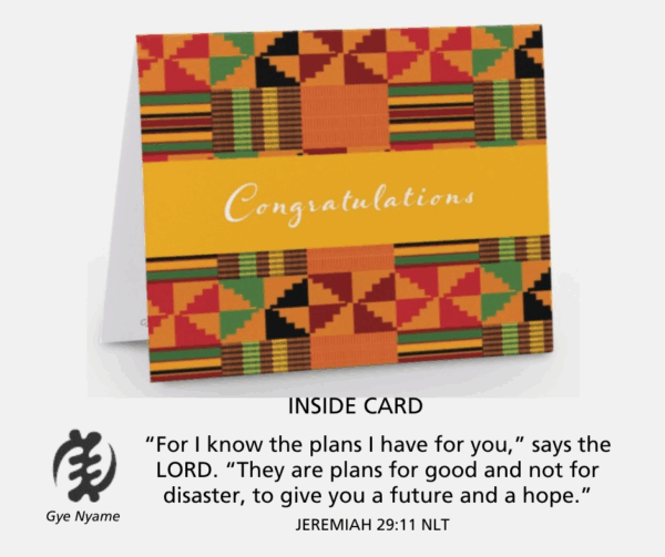 Gye Nyame Congrats Cards 6 Pack