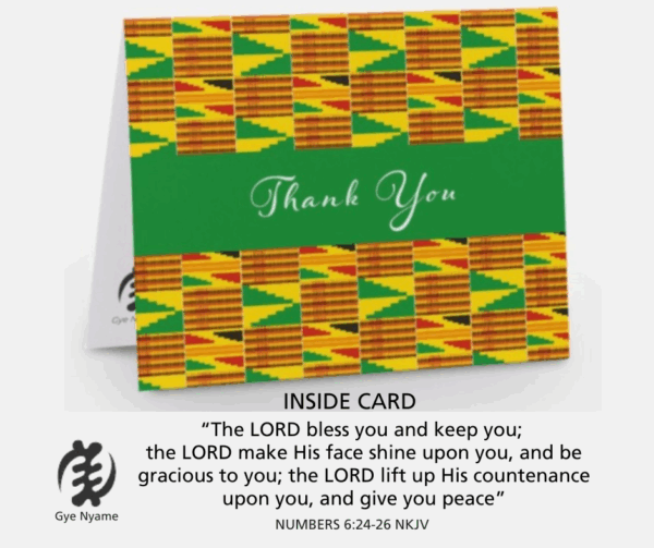 Gye Nyame Thank You Cards 6 Pack
