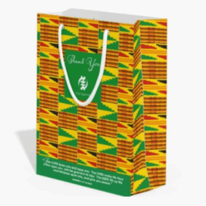 Gye Nyame Thank You Gift Bag with Wrapping Tissue & Greeting Card