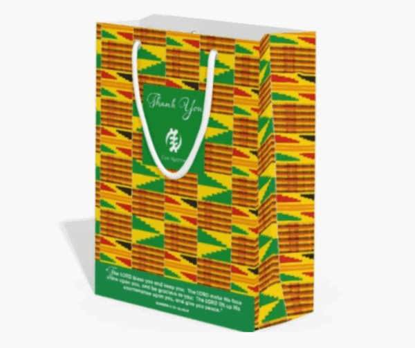 Gye Nyame Thank You Gift Bag with Wrapping Tissue & Greeting Card